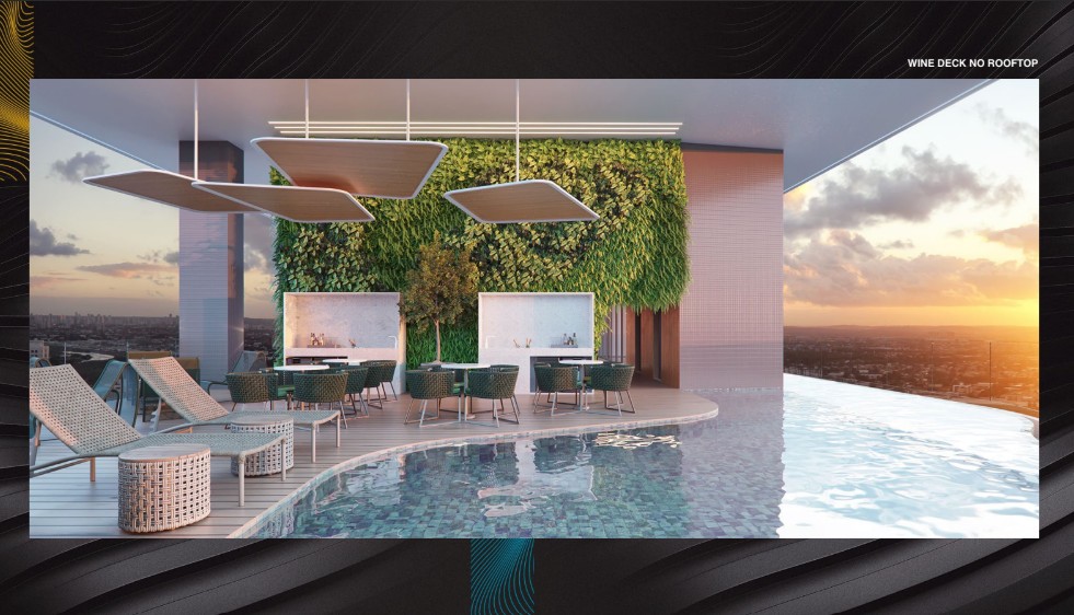 Vine Deck - área de convivência e lazer do Mirage Recife