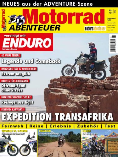 Cover: Motorrad Abenteuer Magazin No 02 M&auml;rz-April 2023