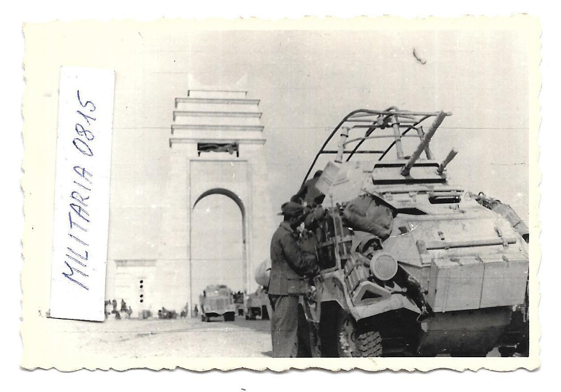 Foto 1942 Afrika DAK Sd.Kfz. 232 8-Rad Schwerer Panzerspähwagen 