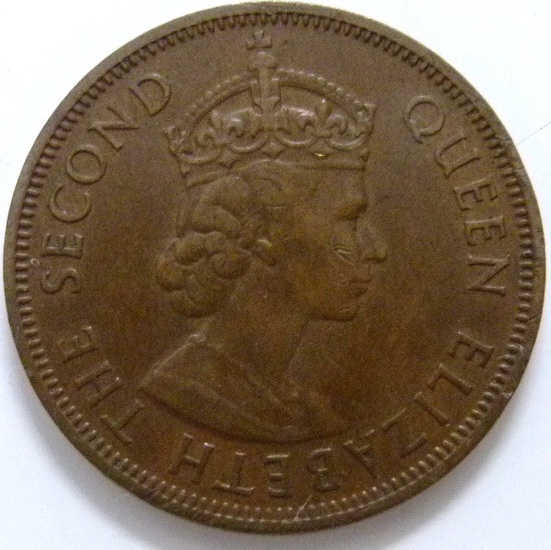 Chipre. 5 Mils (1956) Isabel II CYP-5-Mils-1956-anv