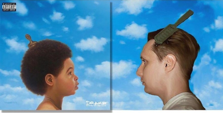 Российский шутник расширил границы обложек альбомов зарубежных исполнителей самым смешным образом