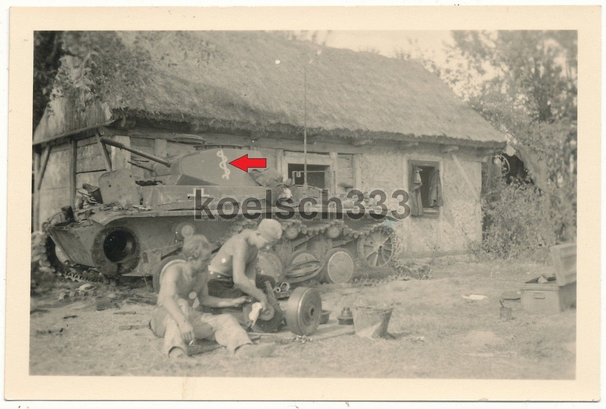 Panzer II Kampfwagen Äskulapstab Kennung  Tank I