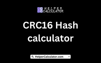 CRC16 Hash calculator