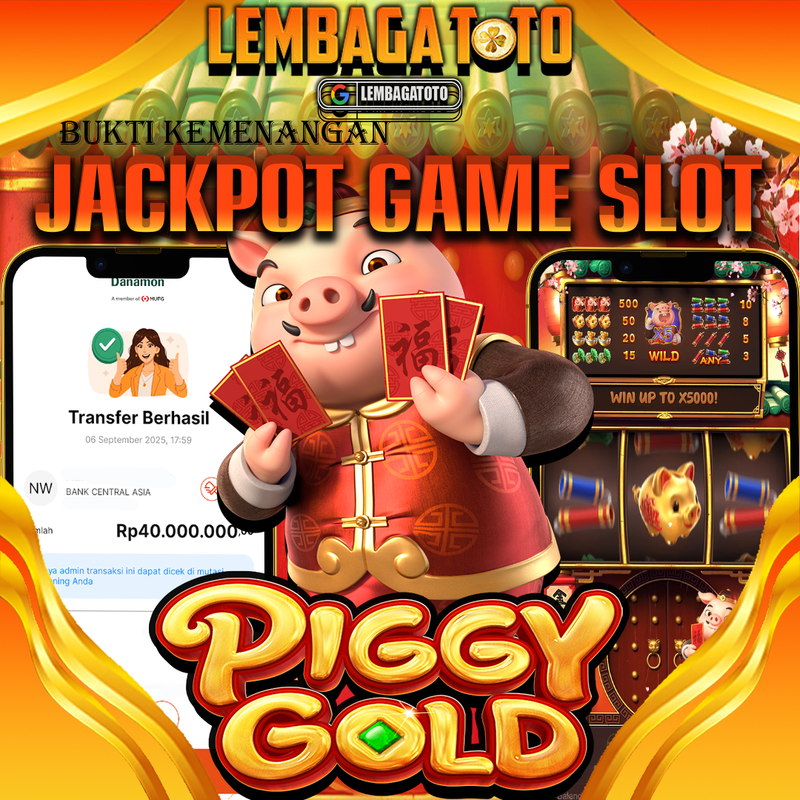 BUKTI JACKPOT 07 SEPTEMBER LEMBAGATOTO PIGGY GOLD  Rp.40.000.000,- LUNAS
