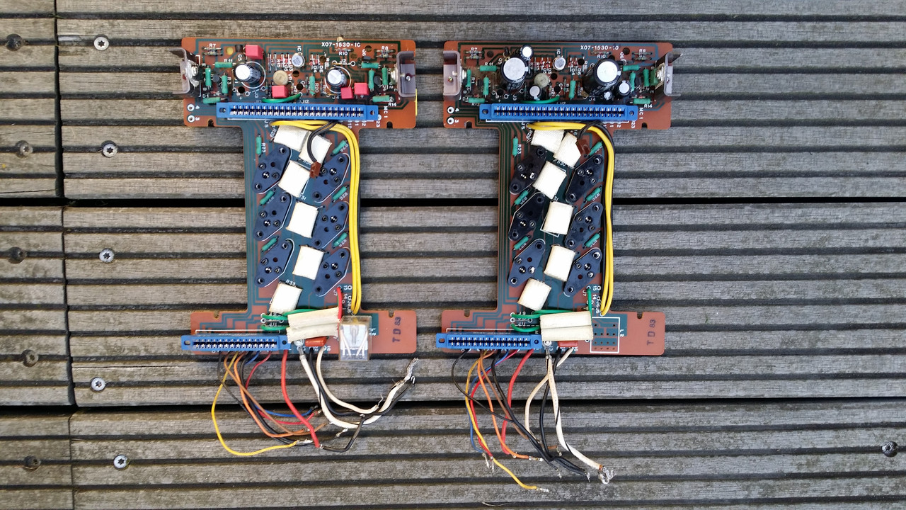 Kenwood L-07M II Mother PCBs reworked ReCap and 
