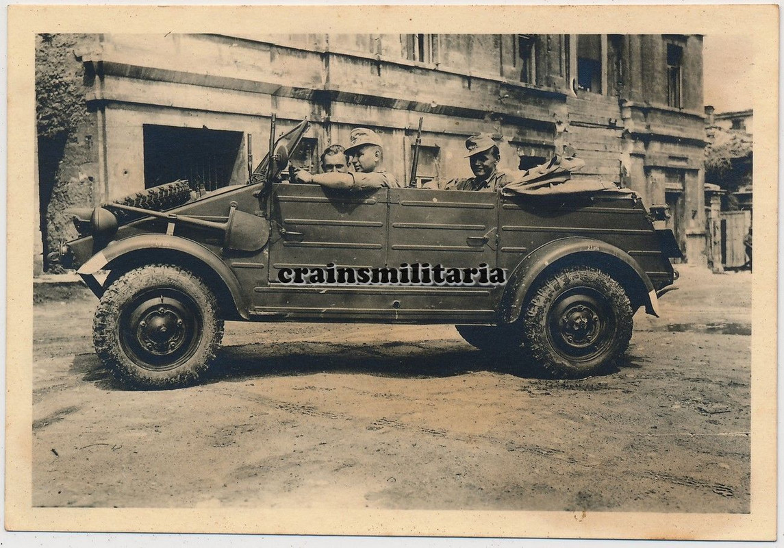 Orig. Foto Volkswagen Kübelwagen Typ 82 Pkw in SEWASTOPOL Krim R