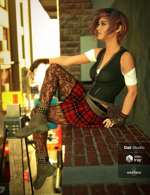  dForce Urban Adventure Outfit for Genesis 8 Female(s)
