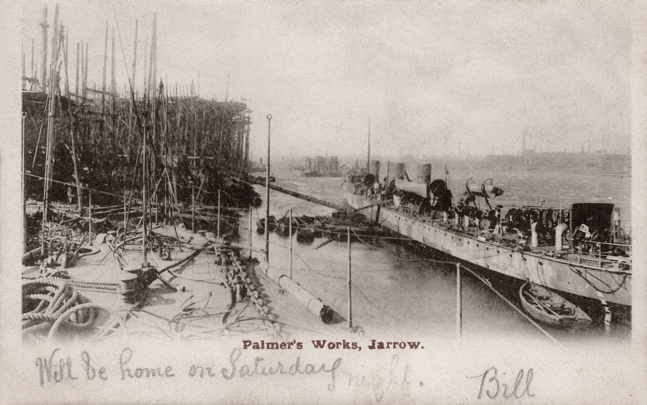 Palmer's, Jarrow postcard photo dated (posted) 18th July 1903