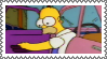 Homer wide-eyed opening his car door into Mr. Burns'