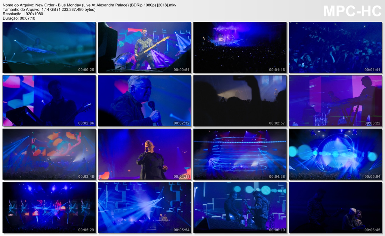 New Order - Blue Monday (Live At Alexandra Palace) (BDRip 1080p) [2018]