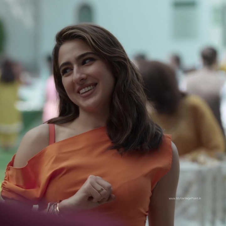 orange-dress-of-sara-ali-khan-in-murder-mubarak-2024-movie