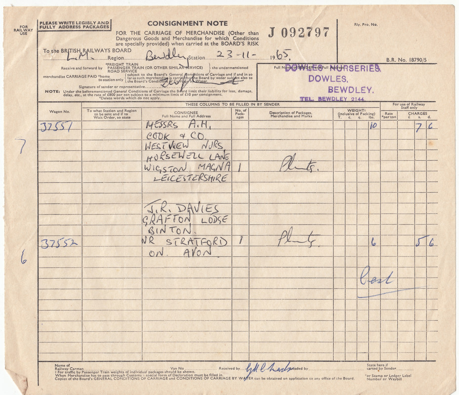 Bewdley Consignment Notes (39)