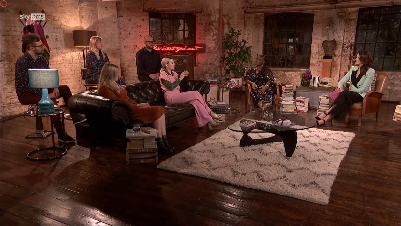 11.22 - 17.00.00 - Sky Arts Book Club Live. Andi Oliver and Elizabeth....ts_snapshot_00.59.27.306
