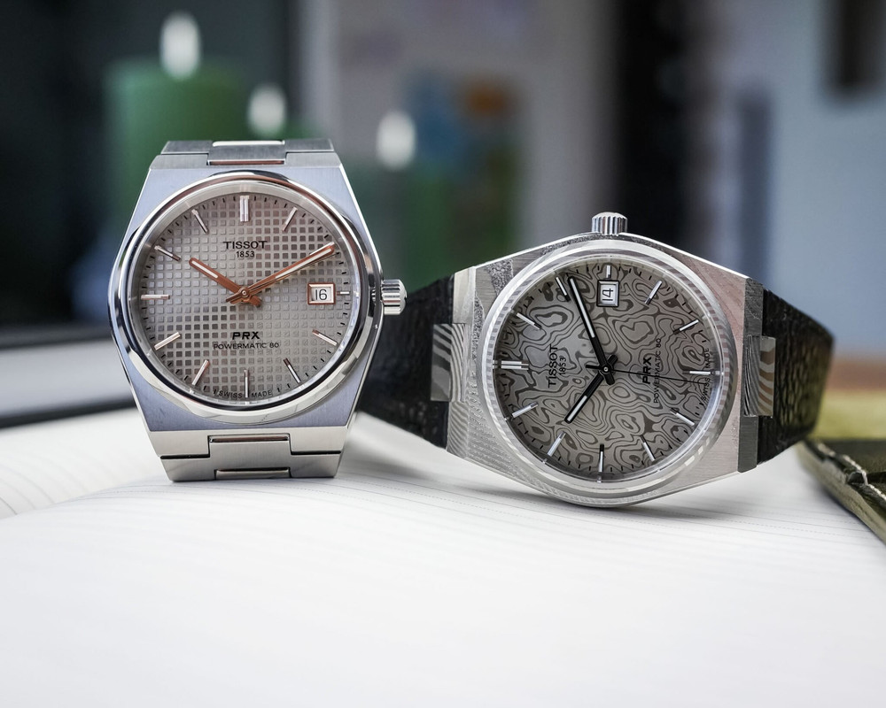 Tissot PRX Powermatic 80 Damascus Steel 38mm Tissot PRX Powermatic 80 Titanium 38mm Video Review 3 2