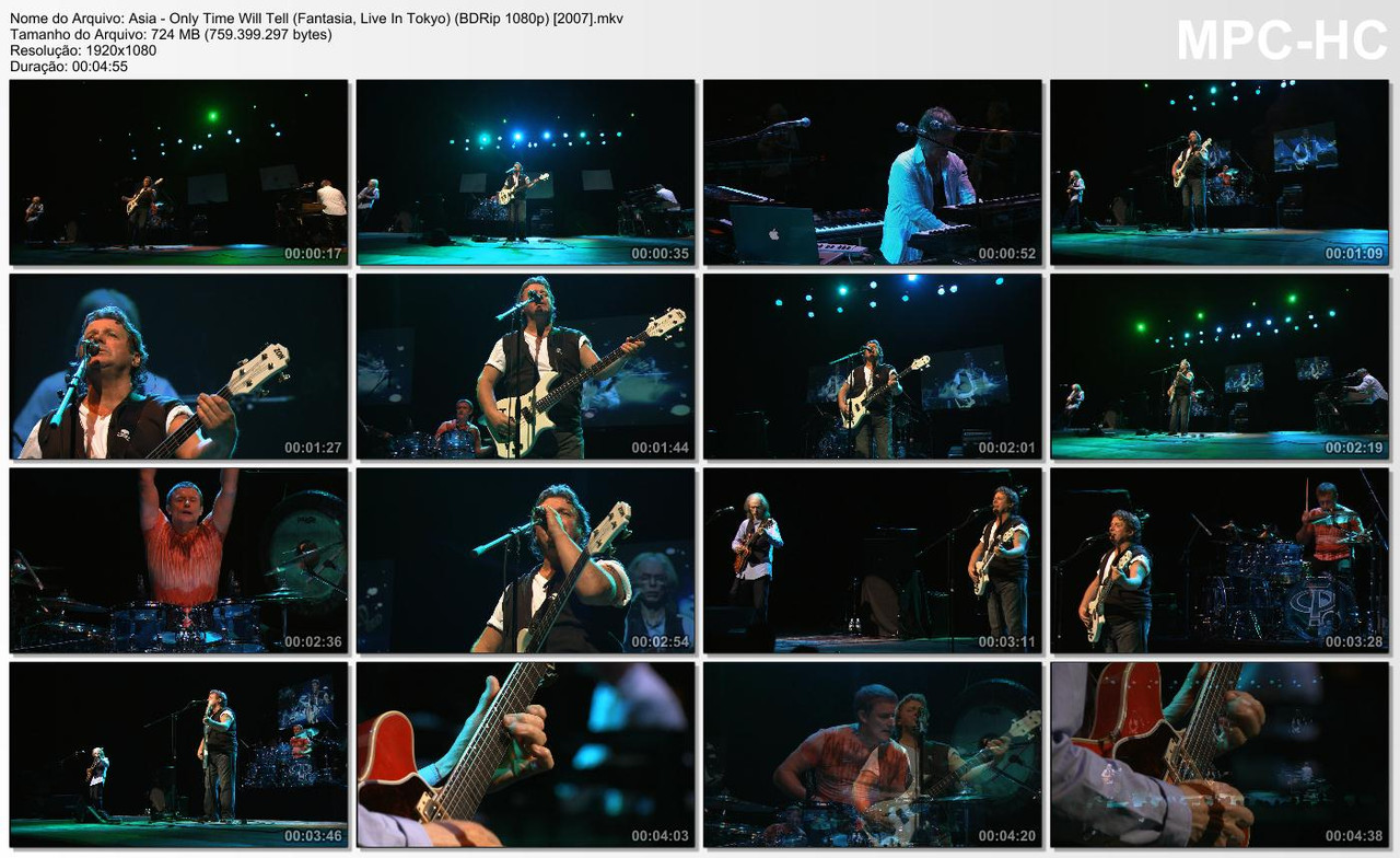 Asia - Only Time Will Tell (Fantasia, Live in Tokyo) (BDRip 1080p) [2007]