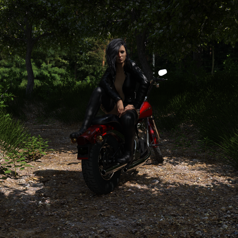 biker babe