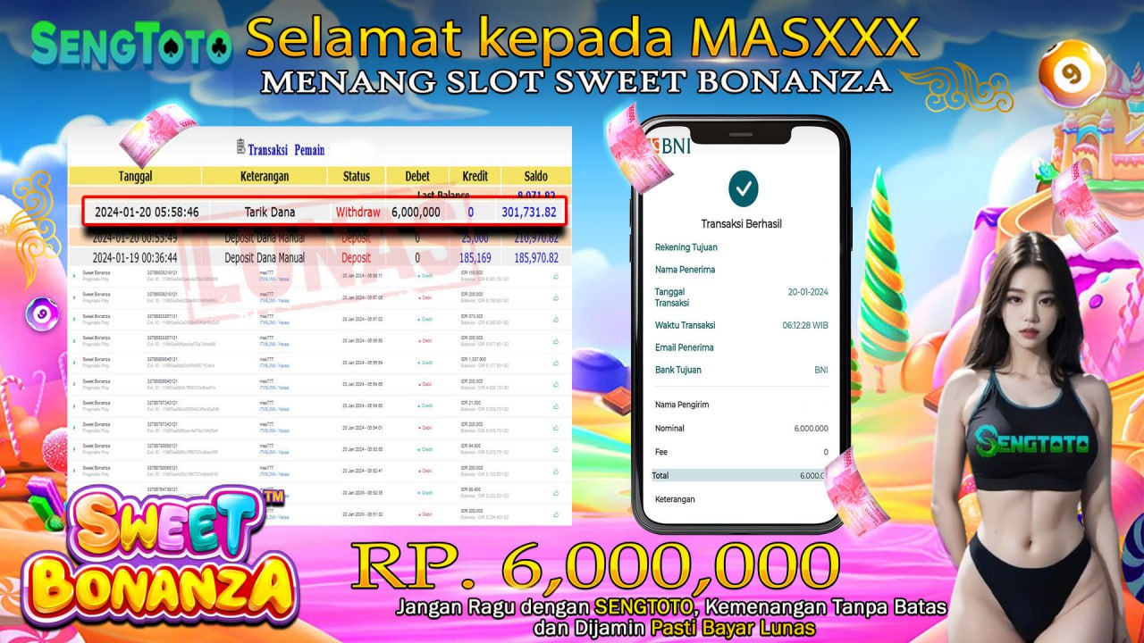 BUKTI PEMBAYARAN SLOT SWEET BONANZA