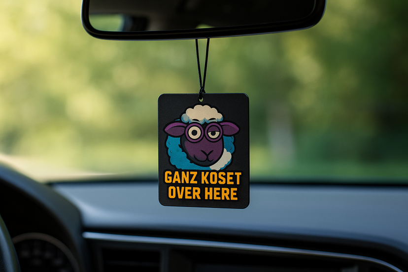 SideTags Auto-Anhänger – individuelles Design für den Rückspiegel