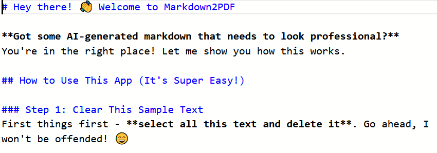 Markdown2PDF: Transform Your Markdown into Professional PDFs in Seconds