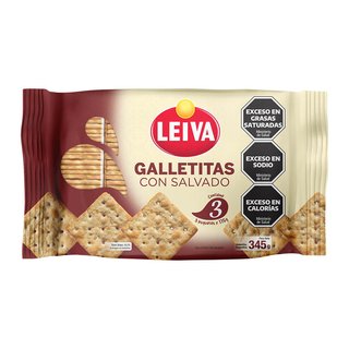 5145 | Galletitas Salvado Leiva X 3 X 345 Grs