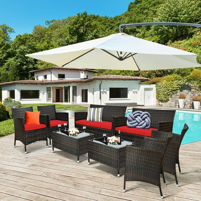 Walmart’s Unbeatable Deal: 8-Piece Rattan Patio Set Slashed to 6.73 (56% Off!)