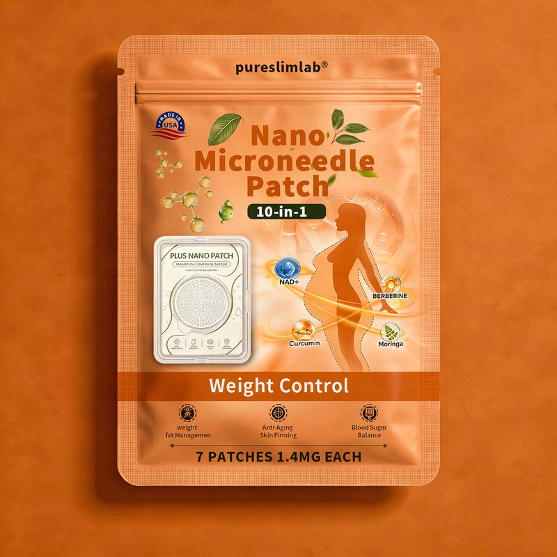 Pureslimlab Nano Microneedle Patch - Orange Background