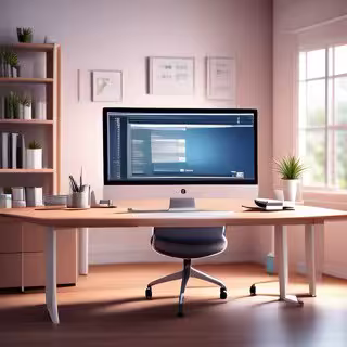 Clean workspace with a laptop open to the WordPress editor, demonstrating how to organize a blog post using headings