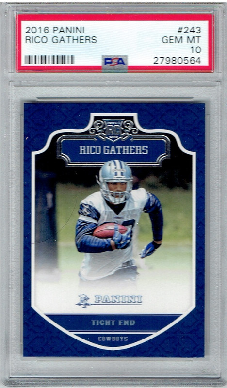 2016 Panini Football 243 Rico Gathers PSA 10