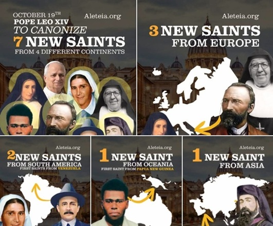 Papa Leone proclama 7 nuovi santi. “Il loro esempio ci ispiri nella comune vocazione alla santità” dans Articoli di Giornali e News Papa-Leone-e-le-nuove-canonizzazioni