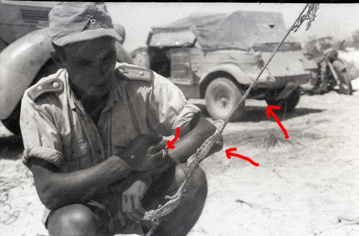 DAK Soldaten in Tropenuniform - Kübelwagen usw.