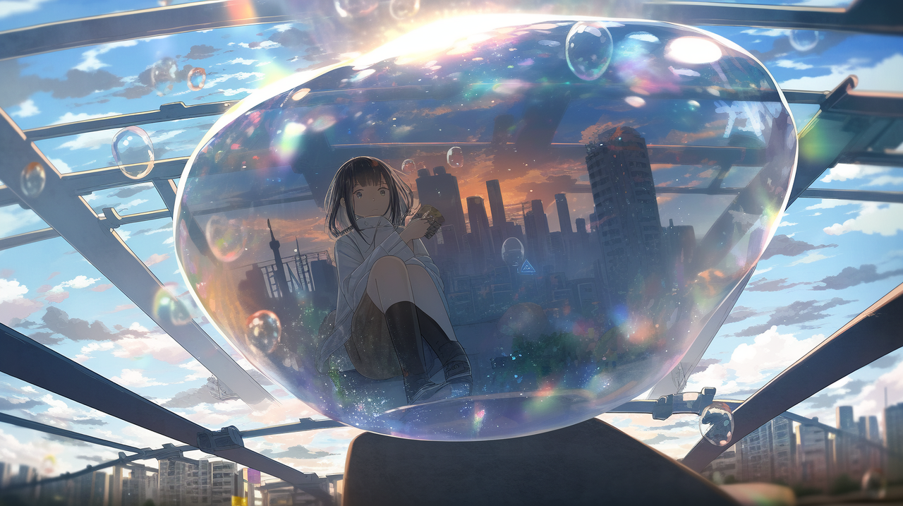 __Girl_reflected_in_a_prism_soap_bubbles_fisheye_lens_landscape_1583aa35-82f7-48ce-a3fa-5ad17cc1c8ef