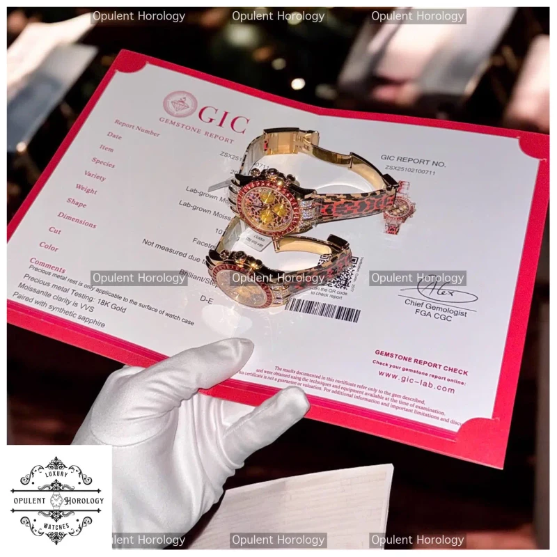 Rolex Daytona 116598SACO 1:1 Custom Replica | 18K Gold Wrapped, Moissanite Diamonds, 40mm