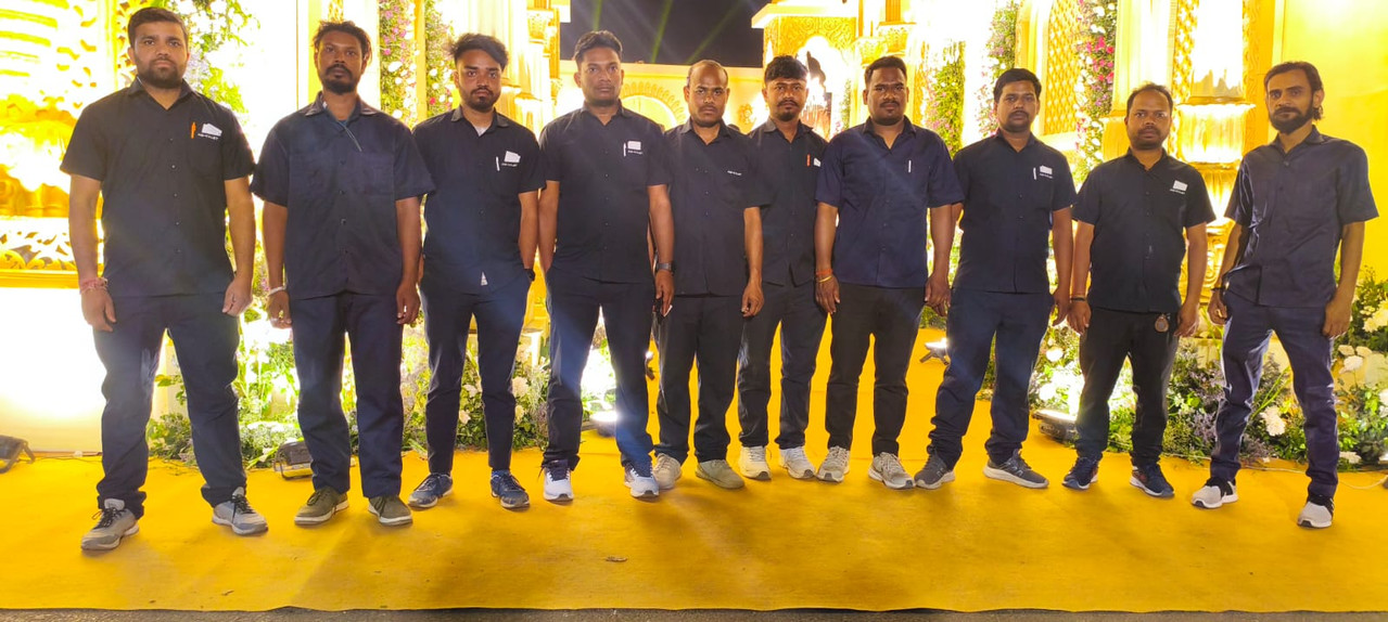 A.G Valet Drivers Lineup at Night Event