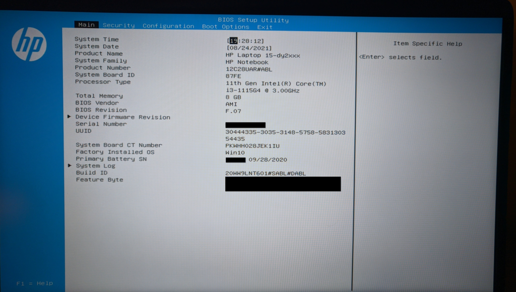 HP 15-dy2xxx. trying clean install, doesn't detect the drive Solved -  Windows 10 Forums