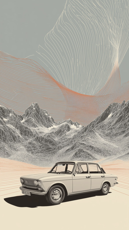 Minimalist_vector_car_outline_against_abstract_ge_6181a4fc-1ab2-4227-b118-b0761488804a