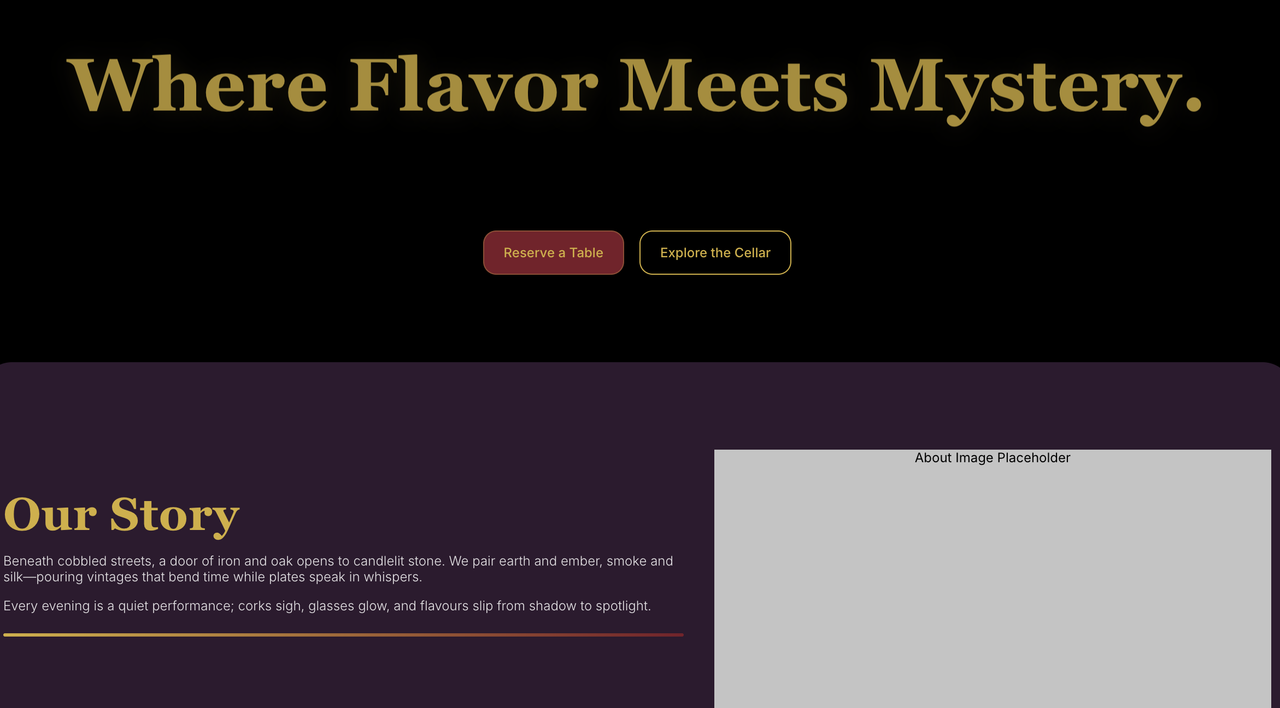 Midnight Cellar desktop – primary