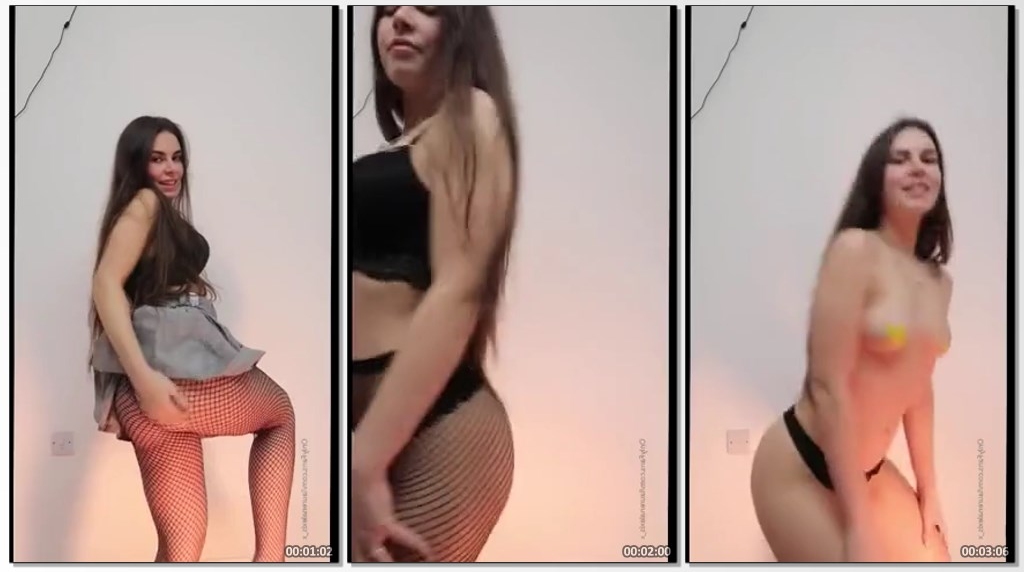 Lauren Alexis Sexy Fishnets Striptease