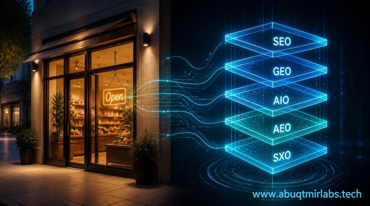 Local Business Visibility 2026: SEO + GEO + AIO + AEO + SXO