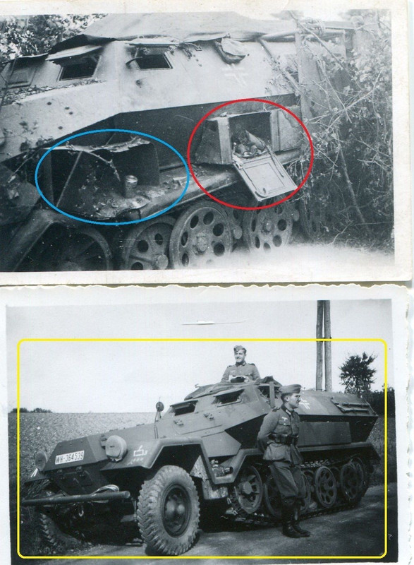 Foto 2x WWII Panzer Spähwagen