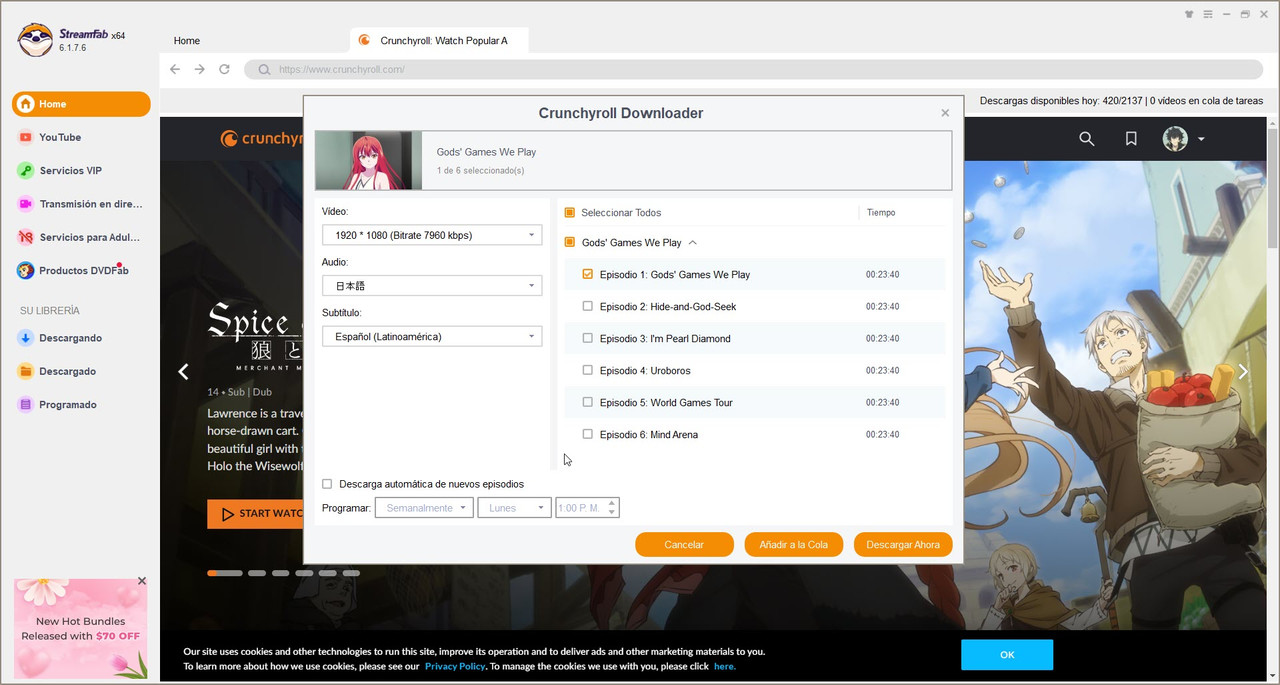 DVDFab StreamFab v6.1.7.6 [Multilenguaje (Español)][Descarga videos de Prime Video, Netflix, Disn... 06-05-2024-12-56-09