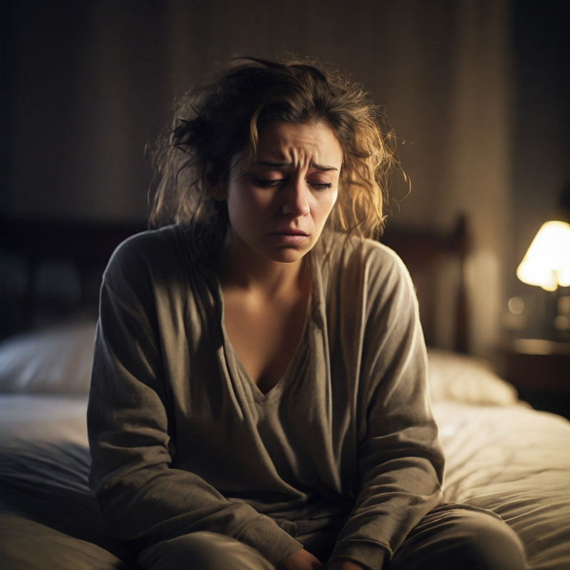 a sleep-deprived person