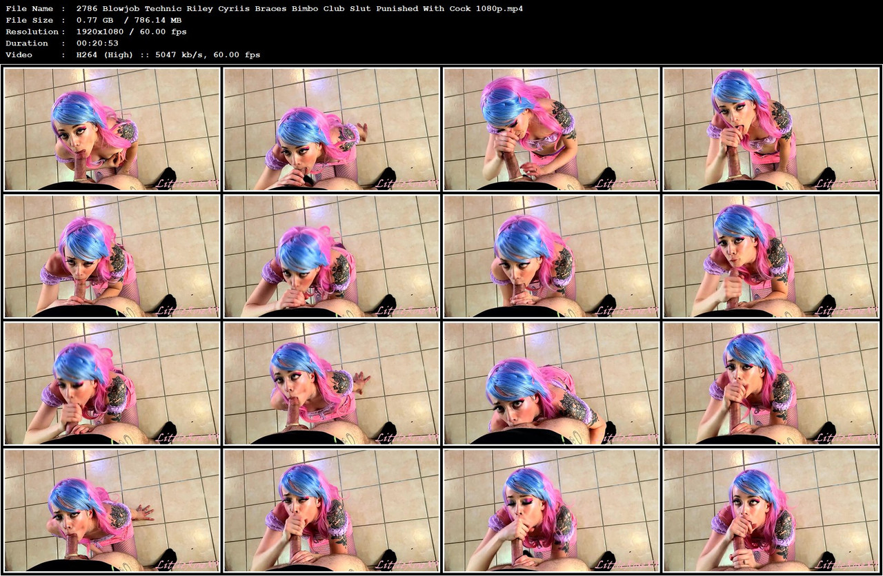 2786 Blowjob Technic Riley Cyriis Braces Bimbo Club Slut Punished With Cock 1080p mp4