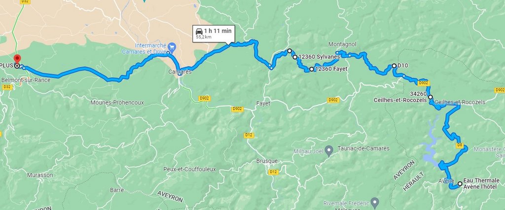 Rallye touristique Occitanie-Terres du Sud, 11-15 mai 2022 Parcours-J4-matin