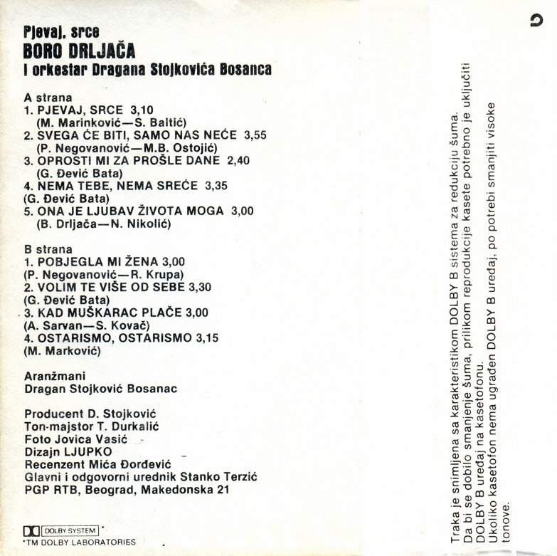 BORA DRLJACA-1986'