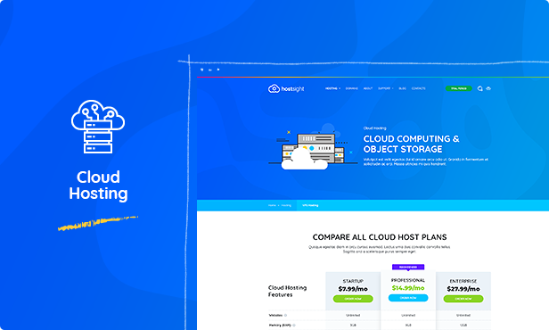 HostSite - Hosting and Technology Website PSD Template - 9