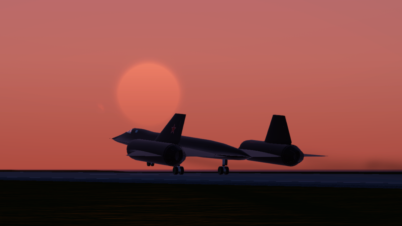 Matrix Sunset Takeoff