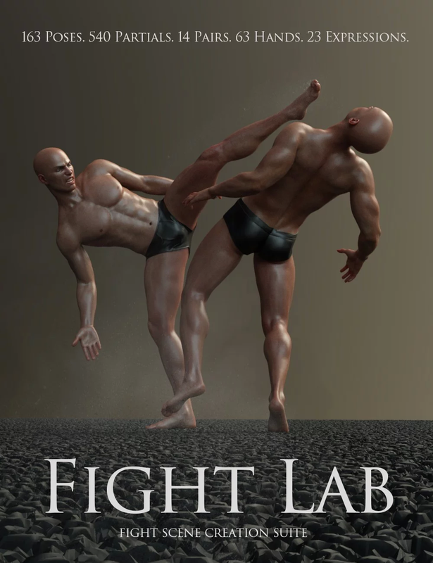 Fight Lab: Poses and Expressions for Genesis 8 Male Fight Lab: Poses and Expressions for Genesis 8 Male