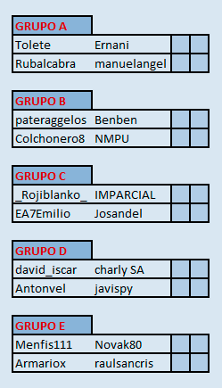 CHAMPIONS - Jornada 1 Enfrentamientos02-01