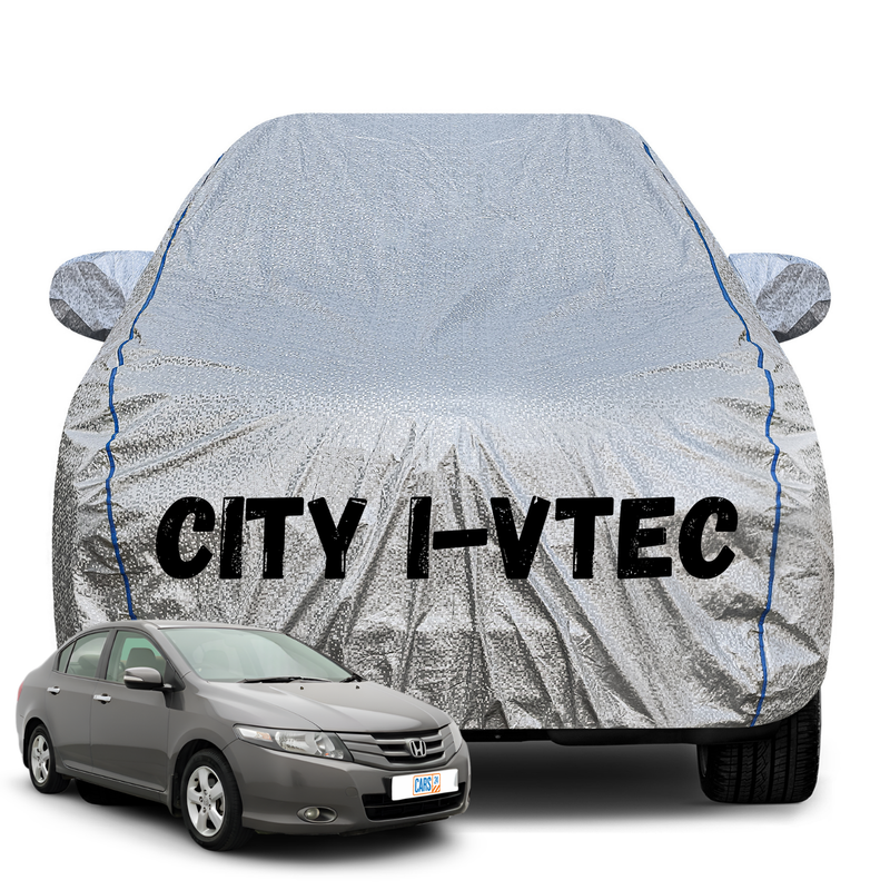 City i Vtec Silver Car Cover