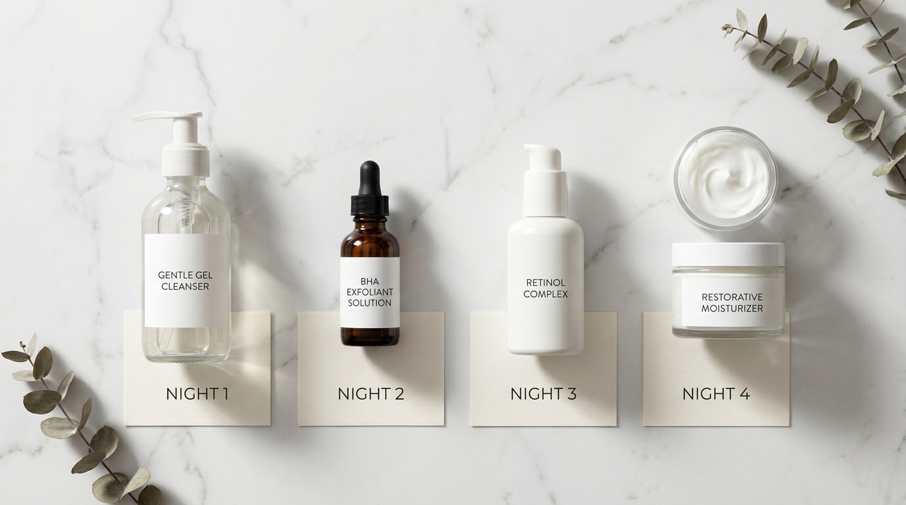 4 Night Skin Cycling Products